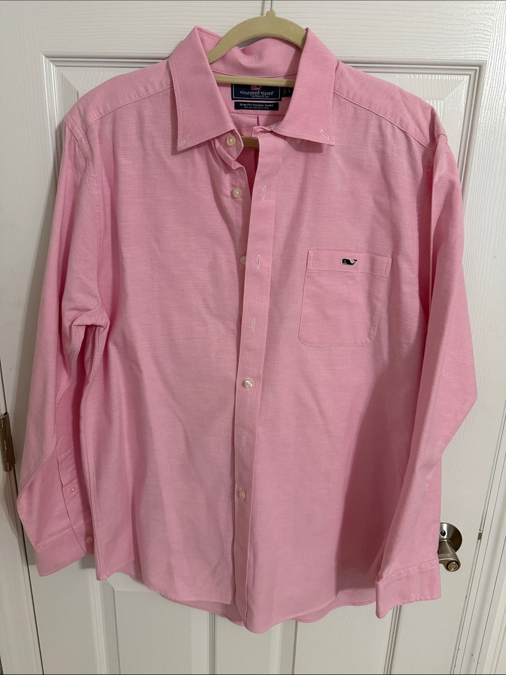 Vineyard Vines Lightweight Pink Long-Sleeve Button-Down Shirt